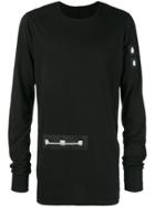 Rick Owens Drkshdw Patch Long-sleeve Top - Black