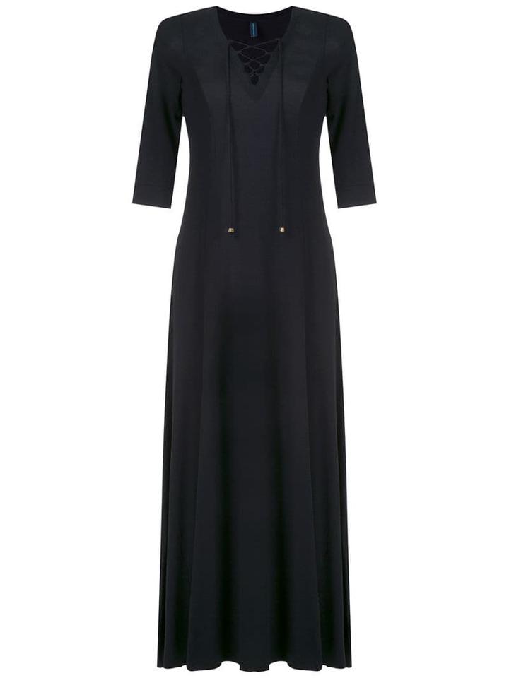 Lygia & Nanny Azulão Radiosa Maxi Dress - Black