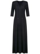 Lygia & Nanny Azulão Radiosa Maxi Dress - Black