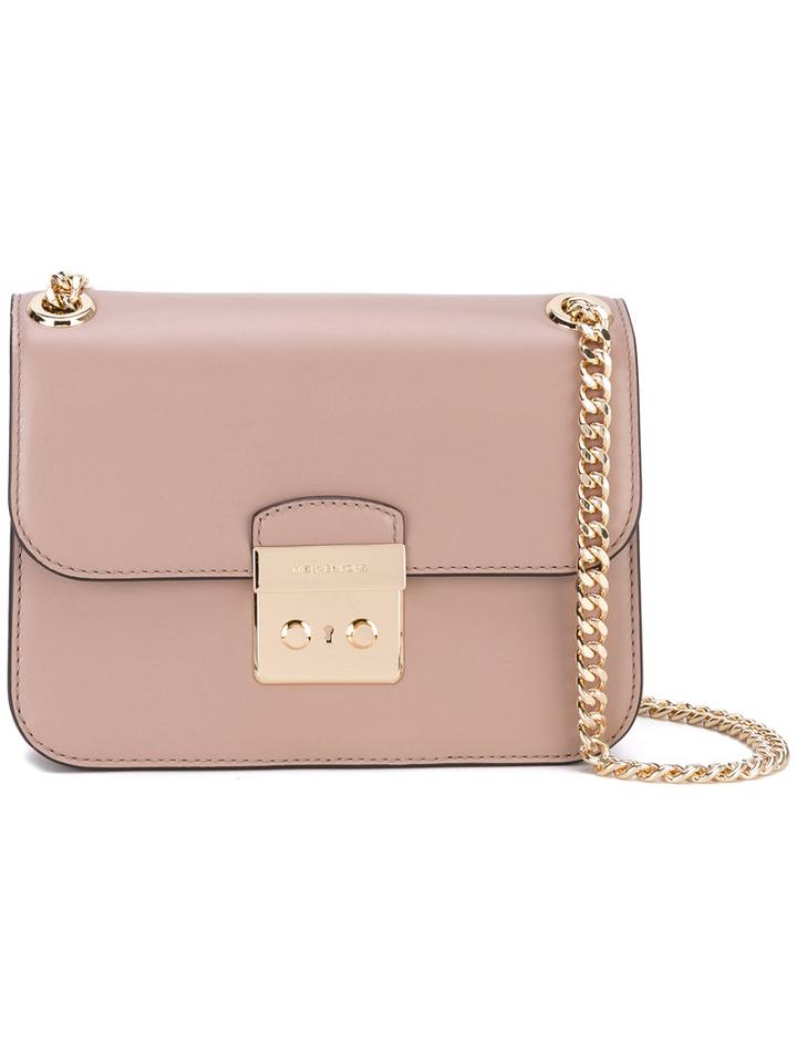 Michael Michael Kors - Sloan Shoulder Bag - Women - Calf Leather - One Size, Nude/neutrals, Calf Leather