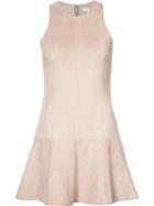 Joie - Flared Dress - Women - Cotton/goat Suede - 4, Women's, Nude/neutrals, Cotton/goat Suede