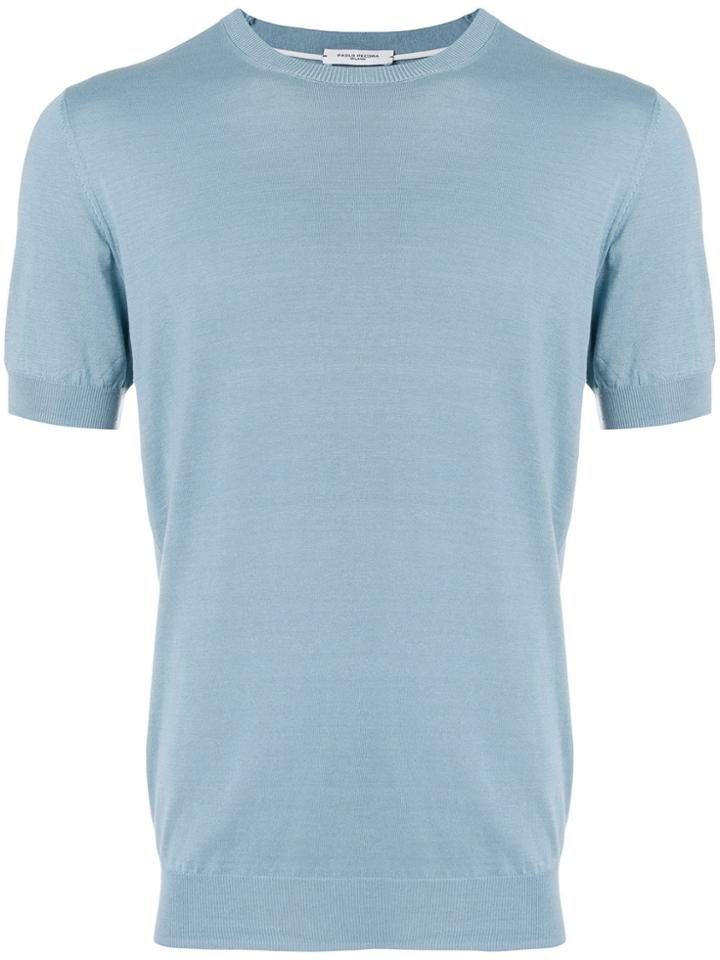 Paolo Pecora Knitted T-shirt - Blue