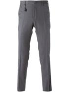 Incotex Tassel Detail Trousers, Men's, Size: 58, Grey, Wool