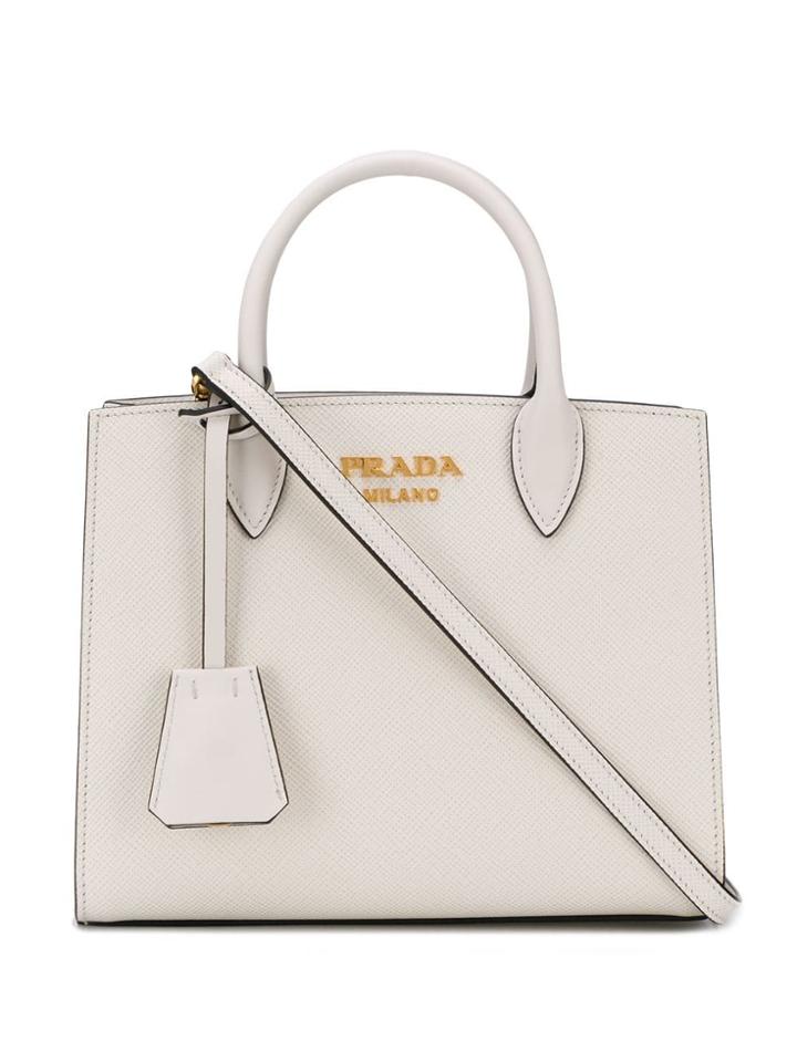 Prada Galleria Saffiano Leather Bag - White