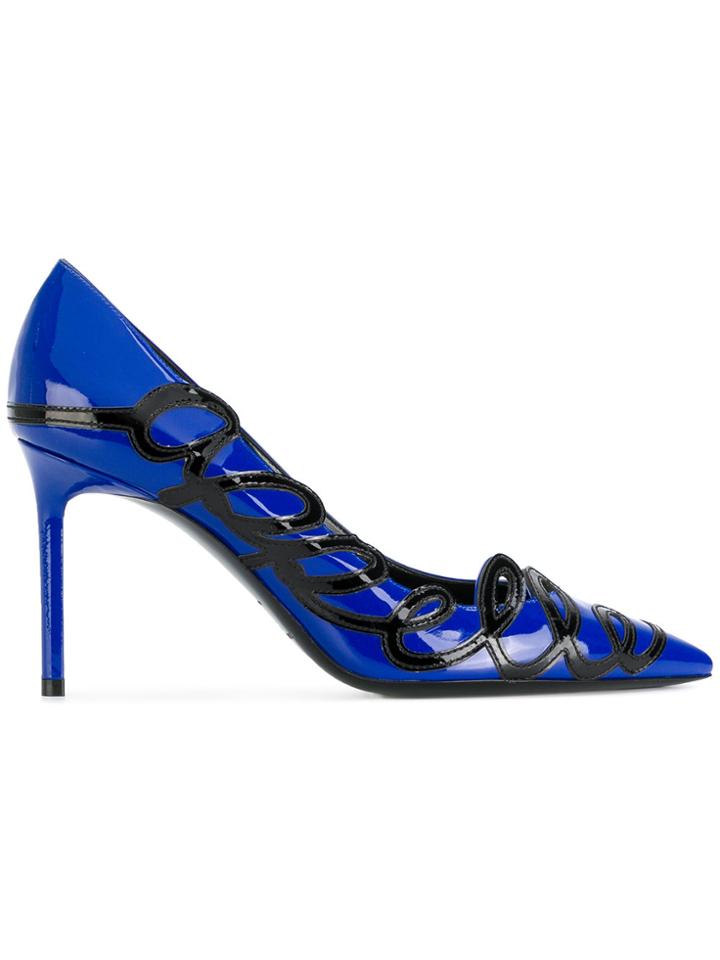 Saint Laurent Anja 105 Appelle Pumps - Blue
