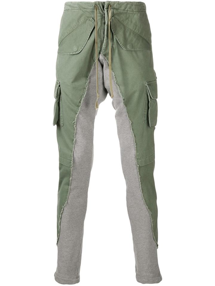 Greg Lauren 50/50 Army Terry Pants - Green