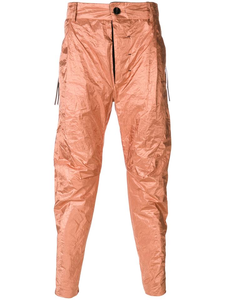 Cedric Jacquemyn Fitted Casual Trousers - Metallic