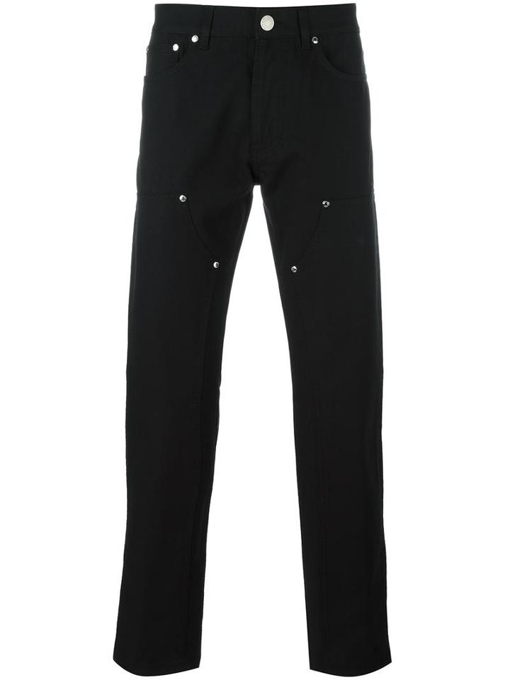 Givenchy Front Panel Jeans, Men's, Size: 31, Black, Cotton/polyester