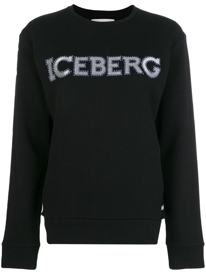 Iceberg Microstud Logo Sweatshirt - Black