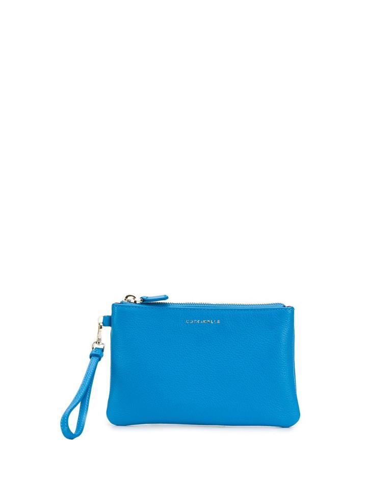 Coccinelle Logo Envelope Clutch - Blue