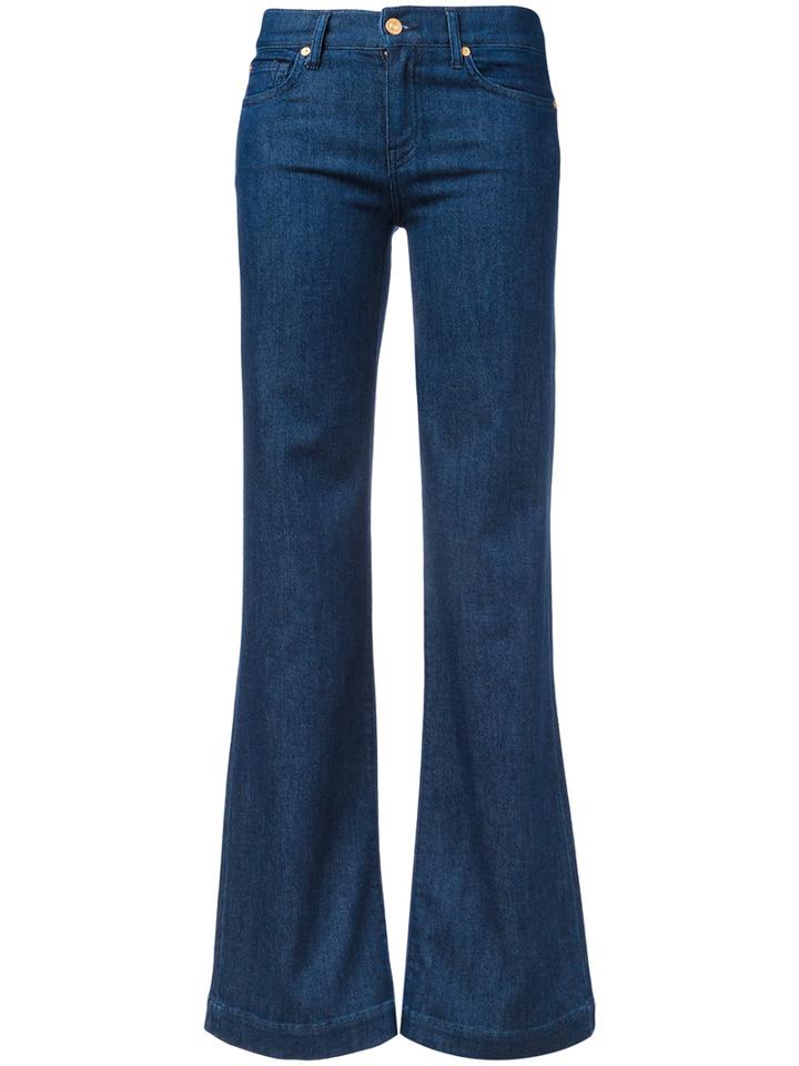 7 For All Mankind - Dojo' Jeans - Women - Cotton/polyester/spandex/elastane/modal - 30, Women's, Blue, Cotton/polyester/spandex/elastane/modal
