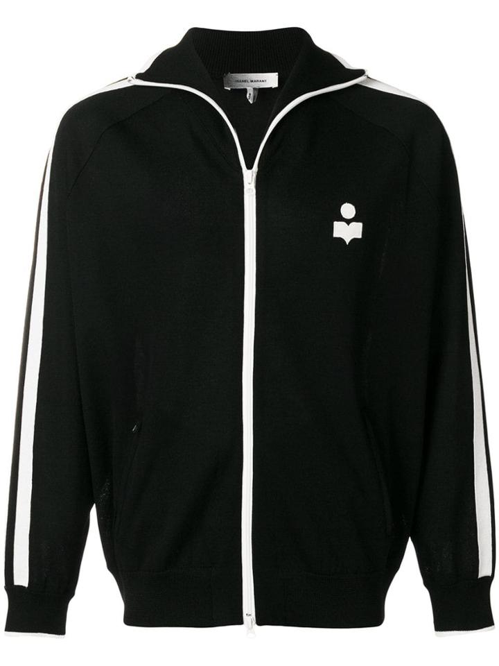 Isabel Marant Zip Front Logo Sports Jacket - Black