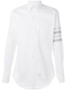 Thom Browne - Striped Sleeve Shirt - Men - Cotton - 4, White, Cotton