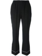 Agnona Pyjama-style Trousers, Women's, Size: 40, Black, Silk