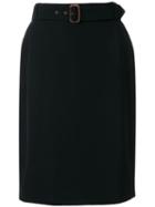 Jean Paul Gaultier Pre-owned Belted Skirt - Black