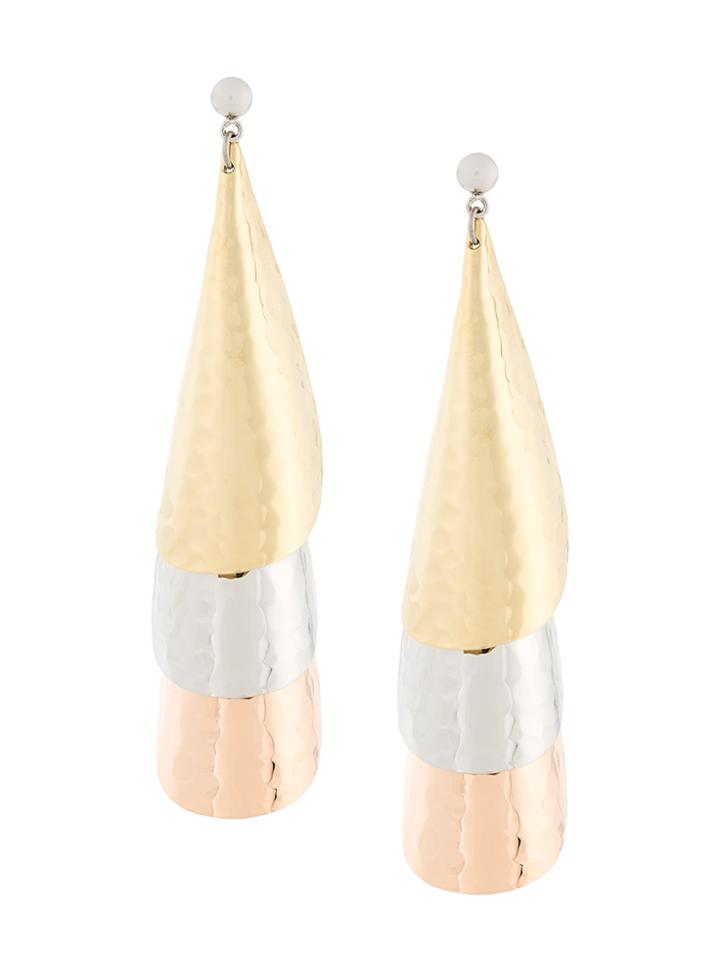 Jw Anderson Metallic Layered Earrings