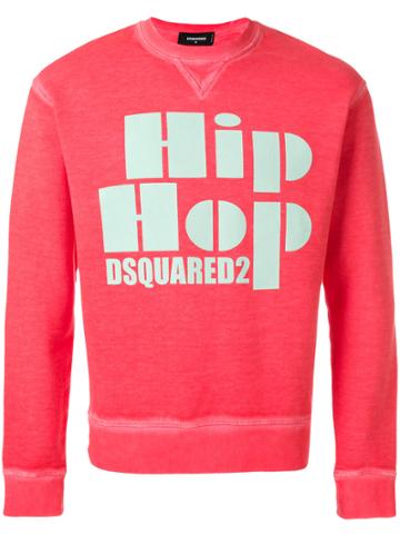 Dsquared2 Hip Hop Print Sweatshirt - Yellow & Orange