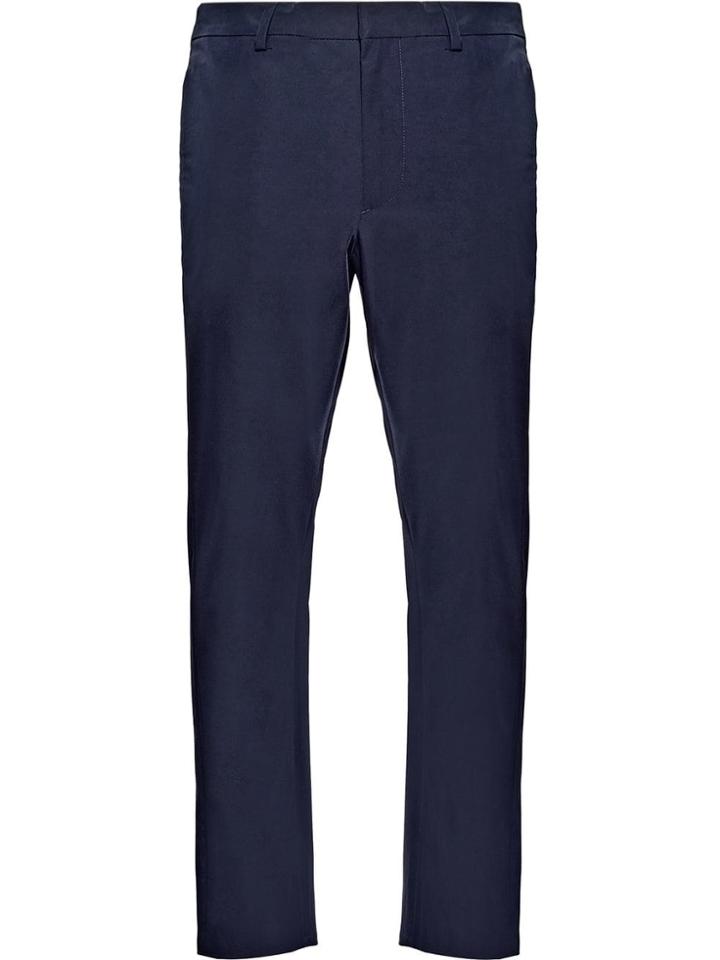 Prada Light Stretch Technical Fabric Trousers - Blue