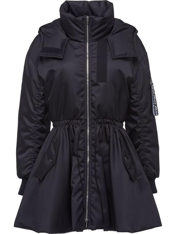Miu Miu Gabardine Puffer Jacket - Black