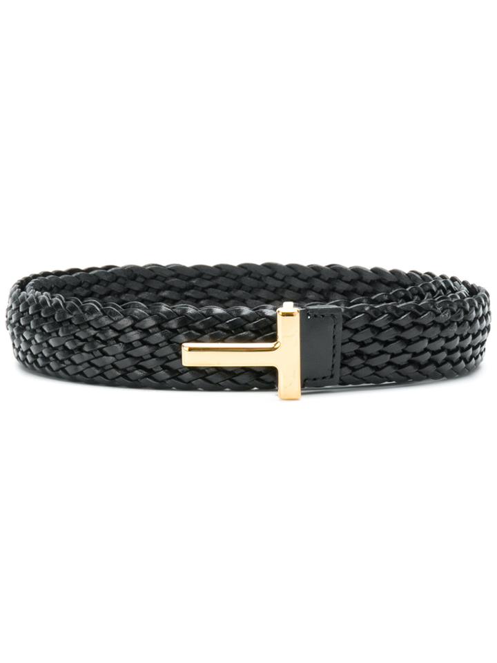 Tom Ford Woven Belt - Black
