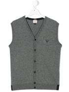 Armani Junior Logo Tank Top - Grey