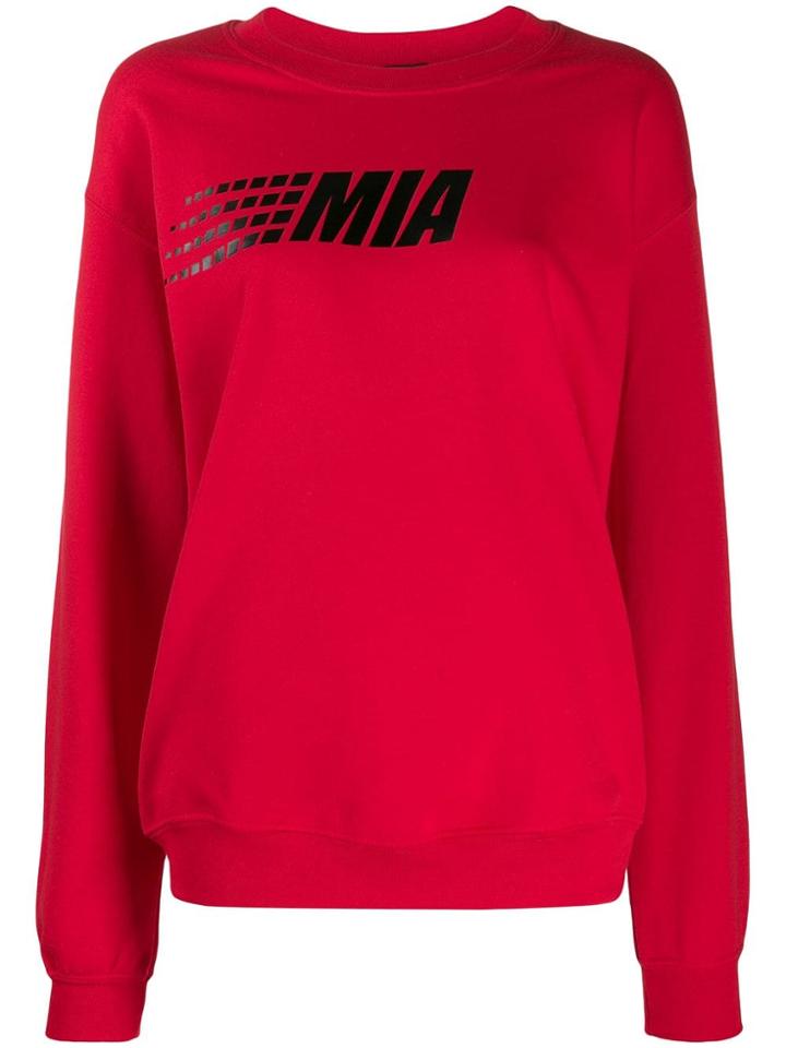 Mia-iam Logo Sweater - Red
