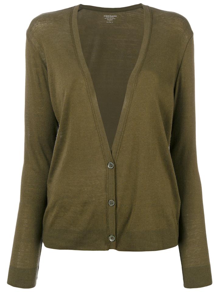 Majestic Filatures V-neck Cardigan - Brown