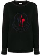 Moncler Embroided Logo Sweater - Black