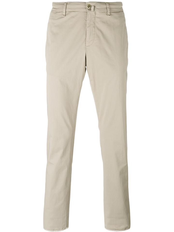 Lardini - Basic Xino Trousers - Men - Cotton/polyester/spandex/elastane - 56, Nude/neutrals, Cotton/polyester/spandex/elastane