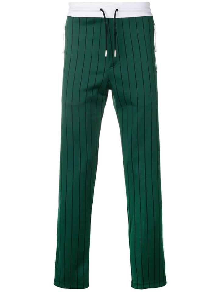 Diesel Black Gold Striped Track Pants - Green