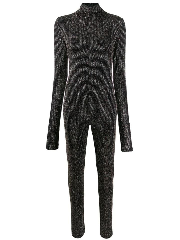 Styland Roll Neck Jumpsuit - Black