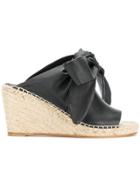 Mumofsix Knotted Wedge Mules - Black