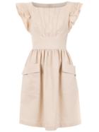 Martha Medeiros Short Flared Dress - Nude & Neutrals