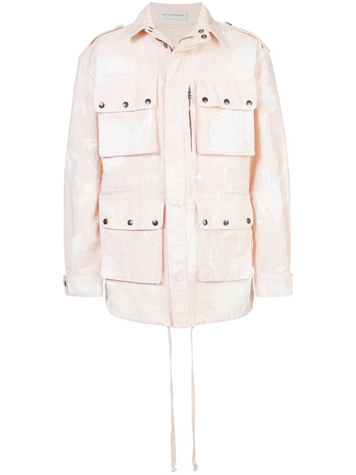 Faith Connexion Multi-pocket Military Jacket - Pink & Purple