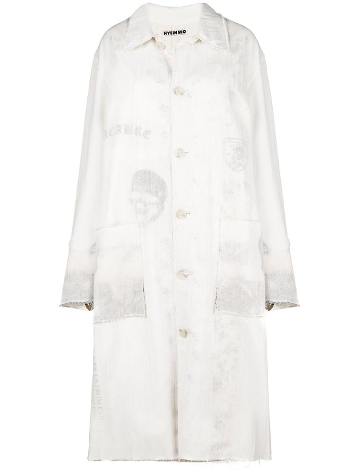 Hyein Seo Layered Lab Coat - White