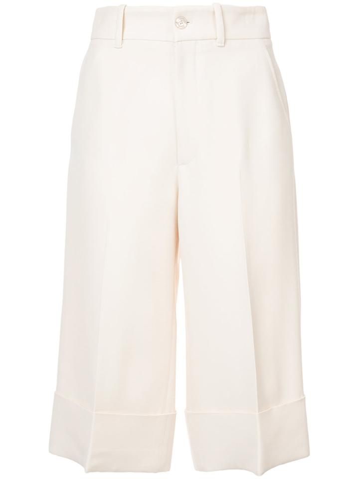 Gucci Cropped Trousers - Nude & Neutrals