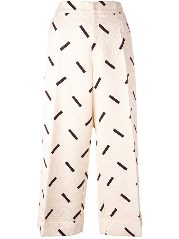 Eggs 'kinder' Cropped Trousers, Women's, Size: 42, Nude/neutrals, Cotton/acetate/viscose
