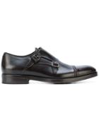 Canali Buckle Detail Brogues - Brown