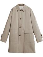 Burberry Beige Reissued Waxed Gabardine Car Coat - Green