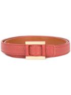 Loro Piana Square Buckle Belt - Red