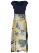 Mara Mac Midi Printed Dress - Blue