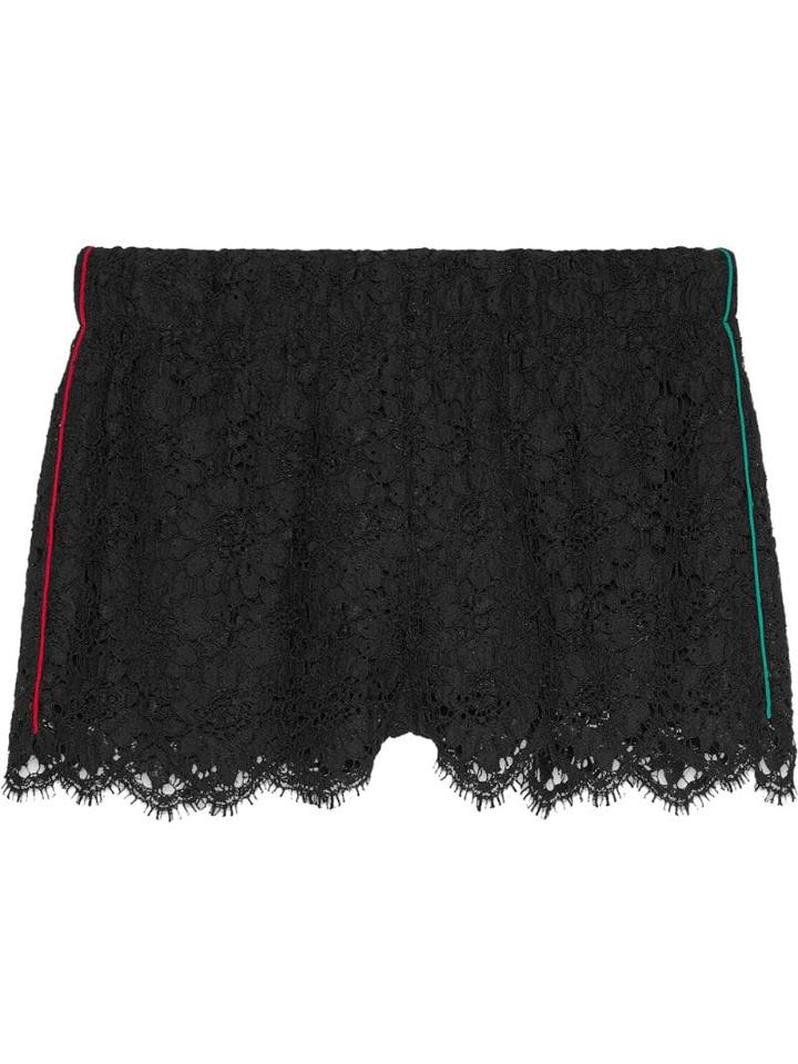 Gucci Flower Lace Shorts - Black