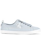 Calvin Klein Canvas Logo Trainers - Blue