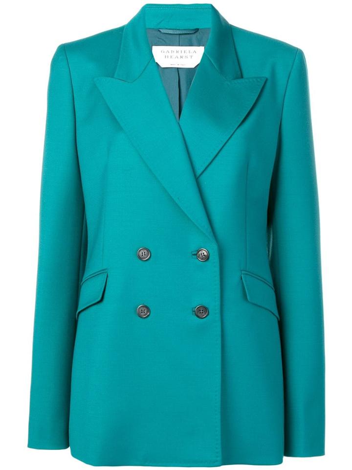 Gabriela Hearst Classic Double-breasted Blazer - Blue