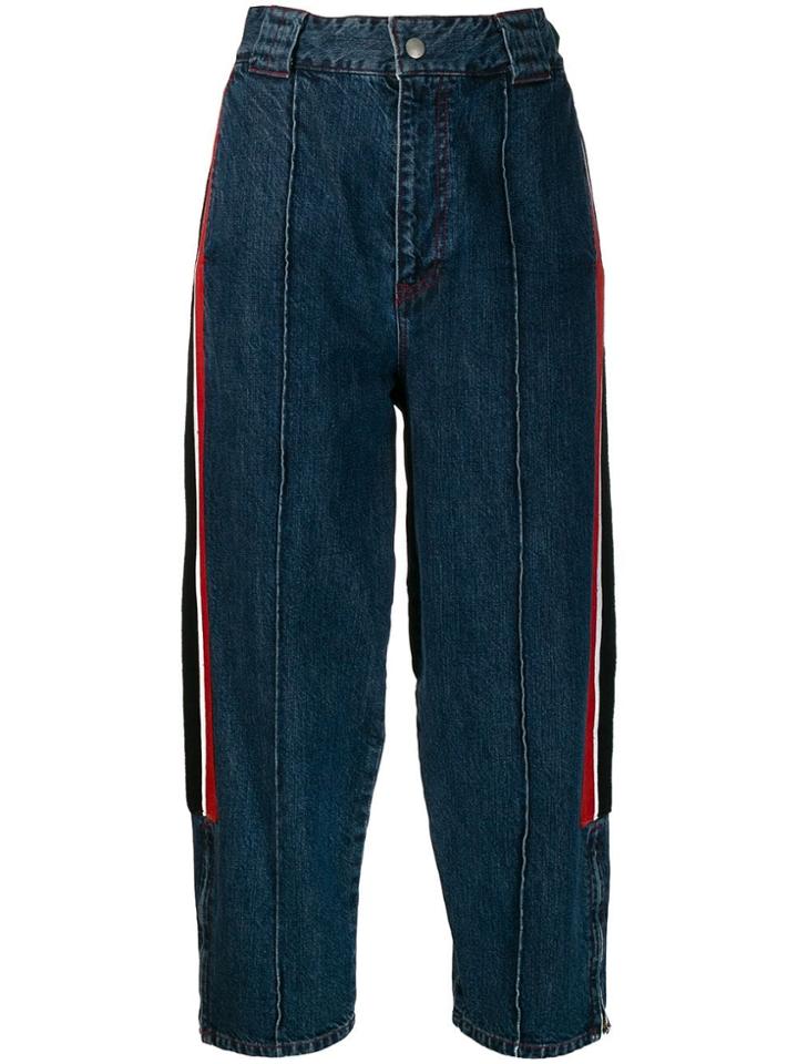 Yohji Yamamoto Pre-owned '2000s Cropped Jeans - Blue