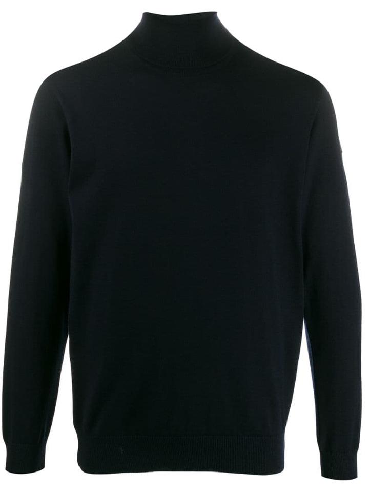 Paul & Shark Wool Roll Neck Jumper - Blue