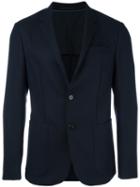 Z Zegna Patch Pockets Blazer, Men's, Size: 46, Blue, Cupro/wool
