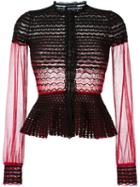 Alexander Mcqueen Knit Peplum Cardigan