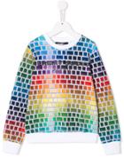 Jeremy Scott Junior Teen Keyboard Print Sweatshirt - Blue