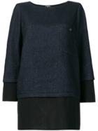 Chanel Vintage Layered Straight Blouse - Blue